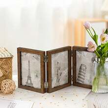 CYPNPortaretratos con Bisagras de 4 x 6 Pulgadas Marcos para Fotos con 3 Aberturas Marcos para Cuadros con vidrio realFashion - 221361456 - Ver 8