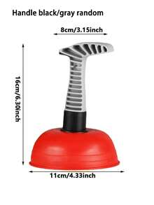 1pc Heavy Duty Sink Drain Pump, Manual Pipe Cleaner With Sink Insertion End, Suitable For Unclogging Pipes In Kitchen, Bathroom, Toilet, Shower, Residential And Commercial Use, Compact Design, Sturdy Construction, Household Cleaning - Multicolor - View 4
