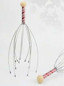 1/2个12指头部按摩器，头部抓挠头皮按摩器，用于放松和身体刺激的头皮按摩器 - 彩色 - 查看 4