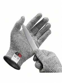Guantes de cocina resistentes a cortes de 5 niveles - Lavables, ajuste cómodo, sin plomo, guantes resistentes a cortes para la cocina, jardinería - Multicolor - View 6