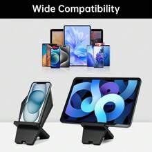 Suporte de Telefone Estilo Gótico em Formato de Caixão | Suporte de Telefone | Prateleira de Exibição de Telefone Gótico | Suporte de Telefone Assustador | Suporte de Telefone | Base de Carregamento de Telefone | Halloween | Decoração Gótica, Outono - Preto - Visão 5