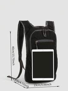 极简纯色双肩包，男女通用多功能双肩包，适用于购物、旅行、通勤、男士户外运动、短途旅行、骑行、徒步、跑步等场合，也可作为校园小背包使用。 - 彩色 - 查看 5