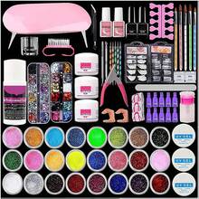 Acrylic Nail Kit, Acrylic Powder With Acrylic Liquid For Gel Nails With UV Lamp For Gel Nails Set, DIY Nail Art Tool Complete Starter Kit Acrylic Nail Kit, Birthday Gifts For Women, Valentines Day Gifts For Girl, Professional Nails Kit Acrylic Set - USB0417 - 查看 12