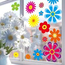 180pcs Daisy Flower Stickers For Car, Truck, Window Decor - 12 Sheets - Multicolor - 查看 7