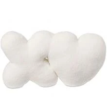 Valentine's Day XO Decorative Pillow, White Plush Accent Cushion, 20 Inch Cozy Throw Pillow For Sofa, Bed, Or Chair - mặc định - Xem 1
