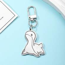 Nessy Monster Stainless Steel Keychain Accessories Bag Charm Cute Backpack Pendant Keyring Gifts For Friends - Silver - View 4