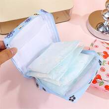 1pc Cute Minimalist Sanitary Pad/Tampon Storage Bag, Cosmetic Organizer Pouch, Portable Large Capacity Menstrual Pad Bag - Multicolor - View 4