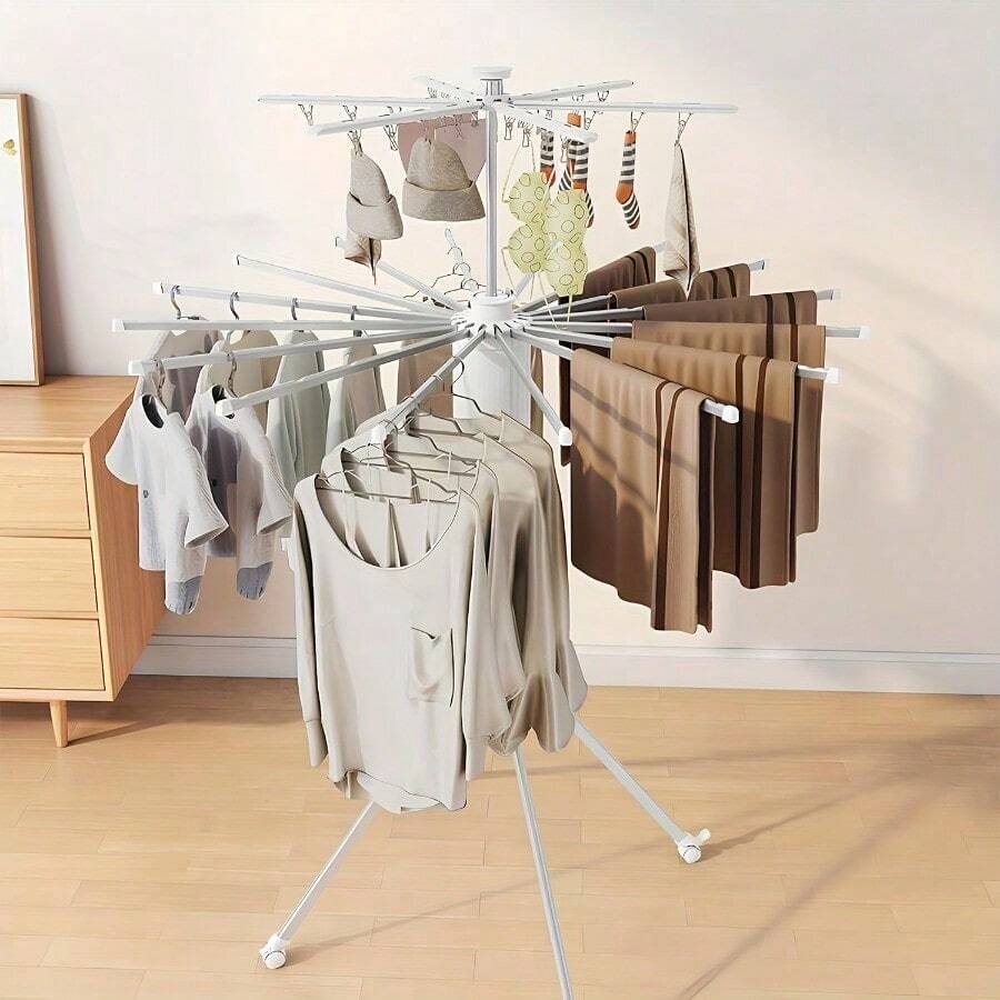 Pasta Drying Storage Racks - White - Double Layer - View 1