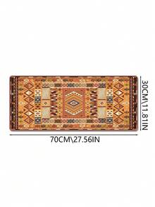 Game Mouse Pad Geometric Folk Style Design Large Table Pad Keyboard Pad Mouse Pad Non-Slip Rubber Base Waterproof Tape Sewing Edge Suitable For Game Office, Southwest Desert Carpet Style Printed Mouse Pad - Multicolor - View 14