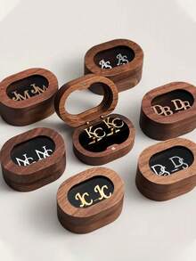 Personalized Cufflinks Customized For The Groom, Preliminary Design, Wedding Gift For The Groom, Proposal, Carved Gift For Him And His Father, Study Supplies, Back To School, School Gift, Office, School, Classroom, Colleagues, Dormitory, Personalized, Unique, Customized, Ideal Gift For Him, Ideal Gift For Her, Her Boyfriend, Girlfriend, Family, Friends (Excluding Gift Boxes) - Multicolor - View 4