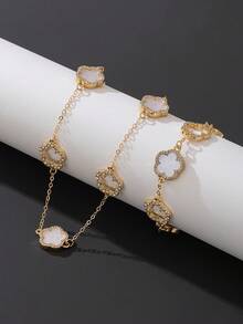 女士珠宝套装 - 白色 - 查看 3