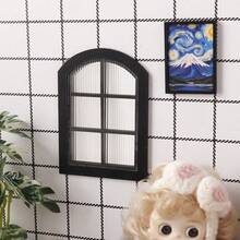 1:12比例微缩模型玩具窗户，娃娃屋家具，DIY 1:12比例OB11娃娃屋改造场景配件，娃娃屋装饰配件，娃娃屋装饰品，娃娃屋窗户装饰，迷你窗户 - 彩色 - 查看 3