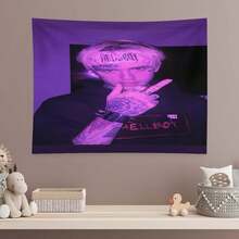 LIL Rapper PEEP Tapestry Music Album Poster Flag For Room Teen Girls Boys Indoor Outdoor Living Room Bedroom And College Dorm For Friends Gift - 白色 - 查看 6