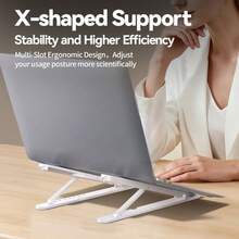 Giá đỡ laptop Acer AMS026, điều chỉnh độ cao 8 cấp, có thể gập lại, di động, thiết kế tiện dụng, tiết kiệm không gian, ổn định. - trắng - Xem 9