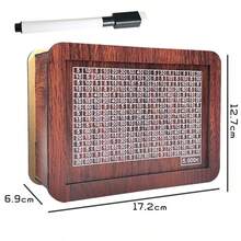 1pc Brown Wooden DIY Piggy Bank, Decorative Pattern, Savings Goal Coin Bank, Reusable Cash Vault With Pen, Assemble, Save Money, Home Decor, Desktop Accessory, Coin Storage Box, Savings Investment Item For Holidays, Perfect Gift For Christmas And Mother's Day - Multicolor - View 11