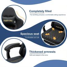 Sedie da gaming - Nero - Visualizzare 9