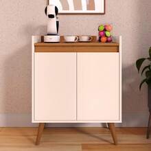 Multipurpose Buffet Cabinet/Sideboard For Kitchen, 2 Doors With Shelf - Màu be - Xem 2