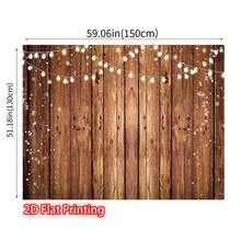 Retro Wooden Wall Background Fabric – Polyester Fiber Photography & Party Decor Fabric – No Electricity Required – Available In Multiple Sizes, Perfect For Festival Party Decor Banners, Suitable For Various Scenarios And Sizes. - Multicolor - View 4
