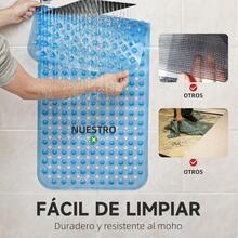 CYPNLSXD Alfombrilla para Bañera 88*40cm Tapete para Regadera Antideslizante Absorbente Alfombra de Baño Transparente Lavable a Máquina Accesorios para Baño de Tina para Niños y Adulto Mayor azul .Fashion - 221167957 - Ver 8