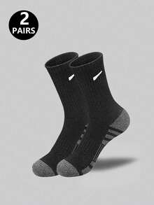2/5/10/20 Pairs Men's Striped Print Mid-Calf Socks, Casual Comfortable, Suitable For Daily Wear, Minimalist Men's Socks, All Season, Sports Minimalist Style Mid-Calf Socks - Multicolor - View 20