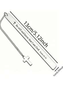 1pc Inspirational Bookmark With Bible Verse - "With God All Things Are Possible" - Christian Religious Gift, Suitable For Women, Men, Teens, Graduates, Book Lovers, Christians - Bible Study Motivational Bookmark, School Supplies, Back To School Gift, Birthday Gift, Encouragement Gift - Multicolor - View 11