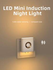 1pc Rechargeable LED Night Light, Automatically Turns On At Dusk And Off At Dawn, 4000K Soft White Light, Bright Night Light With Auto On/Off, Suitable For Adults, Kids Room, Bedroom, Bathroom, Hallway, Kitchen - Multicolor - View 1