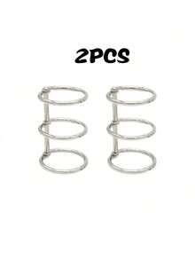 2个金属活页夹环，日历圆环，适用于笔记本、相册、剪贴簿夹子，可爱配件，返校季，学习用品