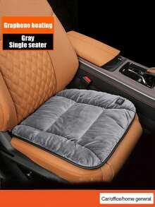 1pc Car Heated Seat Cushion, Plush Warm Seat Cover, Universal Electric Heating Pad For Winter