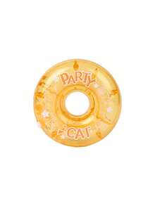 1卷趣味甜甜圈修正带，创意猫咪派对图案圆形修正带，学生文具用品