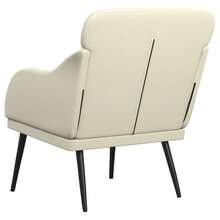 vidaXL Sessel Creme 63x76x80 cm Kunstleder - Hellgelb - Übersicht 3