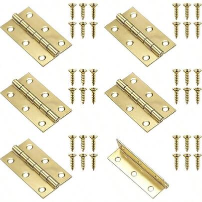 6 Pcs 2 Inch Gold C…