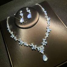 1 Set Elegant Women's Jewelry Set, Necklace & Earrings 3 PiecesSuitable For Bride, Wedding, Banquet, Formal Occasions - Jewelry Set - View 10