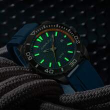 CRRJU Men's Fashion Quartz Waterproof Luminous Silicone Strap Date Display Wrist Watch - Multicolor - View 10