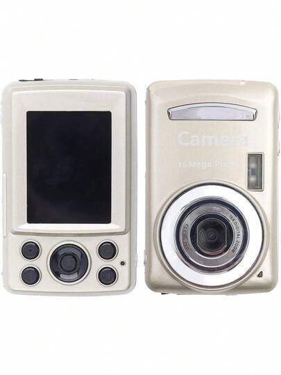Cámara Digital, Videocámara Digital HD 16MP con Zoom 16X, Cámara Compacta de 30 FPS 720P con Pantalla LCD de 2.4 Pulgadas, Visión Nocturna, de Cámara para Estudiantes,,39172166