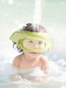 1 Pc Adjustable Kids Shampoo Cap - Cartoon Waterproof Ear Protection Bath Hat For Baby Hair Washing