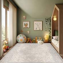 1Pc Large Modern Area Rugs For Living Room, Soft  Boho Washable Indoor Carpet, Low Pile Lightweight Large Print For Bedroom, Dining Room, Playroom, Office, Pink, Low Pile Carpet - 樣式 2 - 查看 3