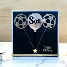 创意气球切割模具、DIY剪贴簿相册和压花模板、贺卡制作工具、卡片纸切割工艺品、礼品卡制作模板模切。