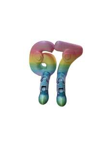 3D Printed 67 Number Figurine, Posable Joints Allows Adjustable Poses, Creative Fashion Decor For Wedding, Valentine's Day, Desk Decoration, Collectible, Suitable For Living Room, Bedroom, Office, Perfect Holiday Gift - Multicolor - View 13