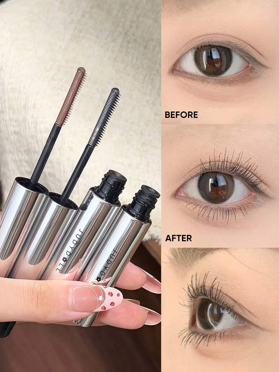 JUDYDOLL [双翼] 精华睫毛膏，丰盈，纤长，卷翘，防水，防晕染，速干睫毛膏，适合初学者，派对，音乐节，约会 - 01 黑色 - 查看 1