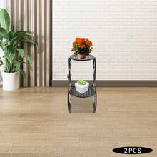 YUNRUX Soporte/Cesta para plantas y flores - Negro - Ver 10