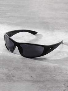 1 st moderiktiga stjärnformade ihåliga unisex Y2K sommarstrand personliga modeglasögon - Svart - Visa 2