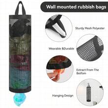 2pc Wall Mounted Plastic Bag Dispenser Storage Rack Garbage Bag Storage Bag Kitchen Plastic Bag Sorting Hanging Bag Household Hanging Garbage Mesh Bag Storage Box, Multi-Function Garbage Bag Storage Bag, Mesh Bag Breathable Wall Hanging Multi-Purpose Garbage Bag Storage Hanging Bag, Suitable For Home, Kitchen, Summer Beach Party, Food, Camping, Storage, Room Decoration, Kitchen Accessories - Nhiều màu - Xem 4