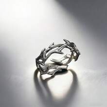 An Adjustable Ring - Stylish And Unique Design, Luxurious Alloy Fashion Piece, Inspired By Vintage Style - 金色 - 查看 1