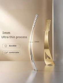 1支睫毛梳，假睫毛及化妆工具，眉刷，睫毛刷，不锈钢睫毛梳，睫毛夹，眼部化妆工具 - 彩色 - 查看 7