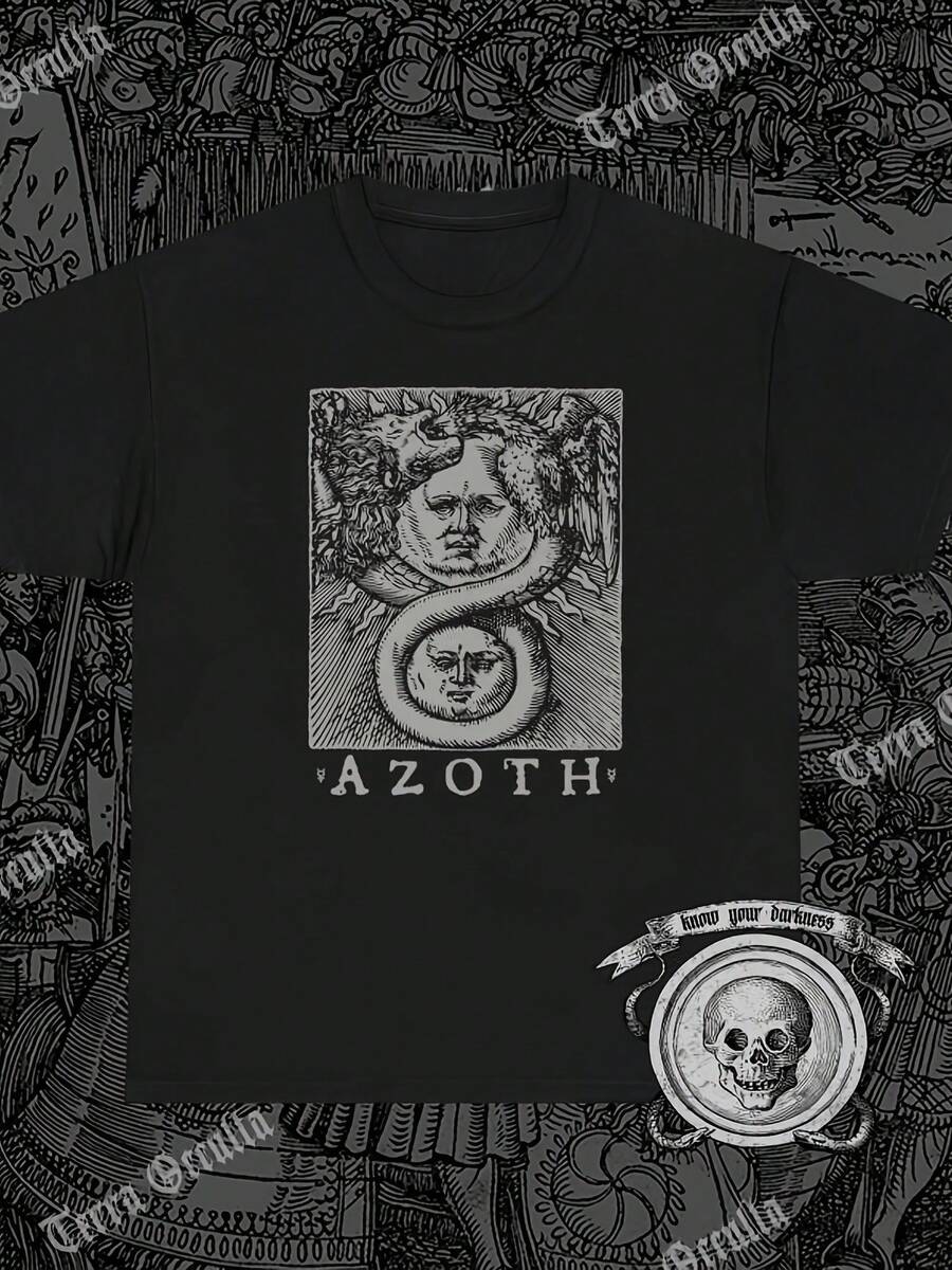 Azoth Shirt, As Above So Below, Solve Et Coagula, Alchemy - Style 6 - View 1