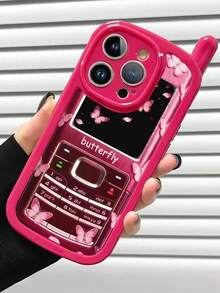 1个独特的大哥蝴蝶彩绘亮面手机壳，兼容 15 Pro Max、17 Pro/17 Air/17/17 Pro Max、16/11/16 Pro/16 Plus/16 Pro Max/16e、15 Pro Max、13/14/12/XS/XR/7G/8P、11，柔软硅胶防摔保护套 - 彩色 - 查看 4