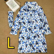 Stitch 女士珊瑚绒浴袍，带帽睡衣，可爱秋冬家居服浴室装饰 - 彩色 - 查看 4