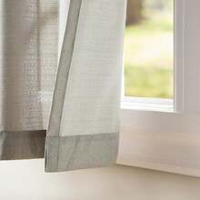 Exclusive Home Cortinas Loha Linen Window Cortinas, Gris Paloma, 1, 2 - gris paloma+137.2an x 274.3al cm (2 paneles) - Ver 3
