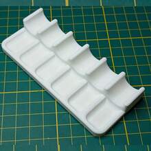 Portable Plastic 6-Hole Paintbrush Storage Box - Heavy-Duty Electric Paintbrush Holder, Smooth Surface, Compact & Portable, Suitable For Watercolor, Acrylic, Oil Painting Brushes - Lightweight & Durable, Ideal For Artists, Hobbyists, Travelers, Portable Brush Organizer, Art Studio Supplies - Multicolor - View 5