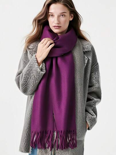 Women's Winter Scarf, Soft & Warm Scarf, Comfortable Shawl, Lightweight Wool-Like Scarf, Party Scarf,Beach,Holiday